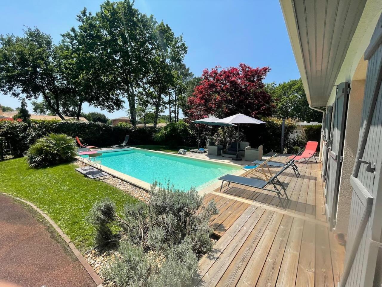Villa Avec Piscine Andernos Les Bains Exterior photo